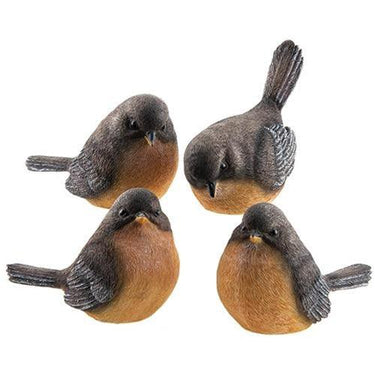 Large Resin Robin 4 Asstd - The Fox Decor